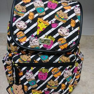 Betsey Johnson Quilted Junk Food Cat Backpack